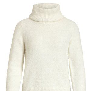 VILA VIFEAMI ROLLNECK L/S KNIT TOP/SU - White / Whisper White